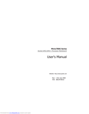 J&W Minix780G Series User Manual