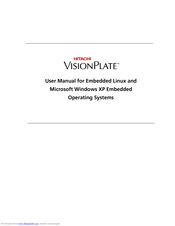 Hitachi VisionPlate User Manual