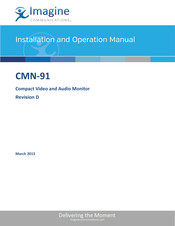 Imagine communications CMN-91 Installation And Operation Manual