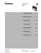 Truma Ultraheat Solo Operating Instructions Manual