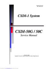 Canon CXDI-50G Service Manual