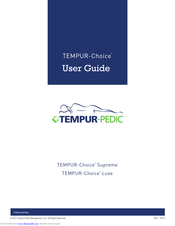 Tempur-Pedic TEMPUR-Choice Supreme User Manual