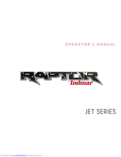 Indmar Raptor JET SERIES Operator's Manual
