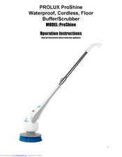 Prolux proshine Operation Instructions Manual