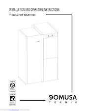 DOMUSA TEKNIK Evolution Solar 30 HDX with SRX2/EV Installation And Operating Instructions Manual