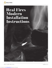 Realfires 1200 Installation Instructions Manual