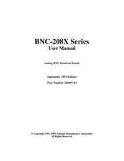 National Instruments BNC-208X Series User Manual