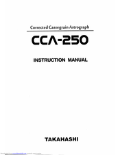 Takahashi CCA-250 Instruction Manual