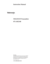 Tektronix OI1125 Instruction Manual