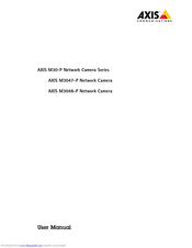 Axis M3047-P User Manual