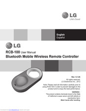 LG RCB-100 User Manual