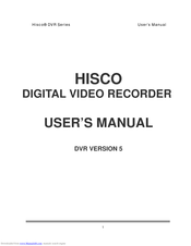 HISCO DVR series User Manual