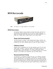 Barracuda RV8 Manual