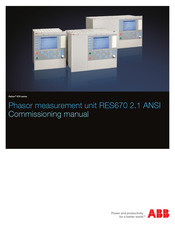 ABB RES670 2.1 Commissioning Manual