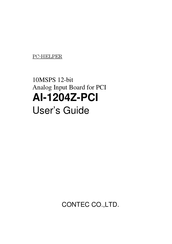 Contec AI-1204Z-PCI User Manual