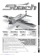 Tower Hobbies Sbach Instruction Manual