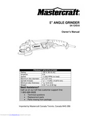 MasterCraft 54-1243-8 Owner's Manual