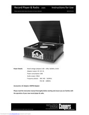 Coopers 10605 Instructions For Use Manual
