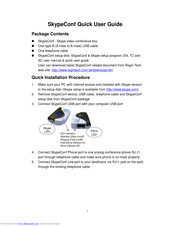 Regintech SkypeConf Quick User Manual