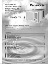 Panasonic CW-XC81YK Operating Instructions Manual