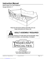 Tradecraft Specialties BOAT-17 Instruction Manual