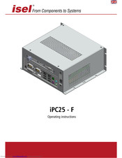 isel iPC25-F Operating Instructions Manual