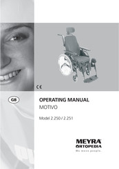 Meyra MOTIVO 2.250 Operating Manual