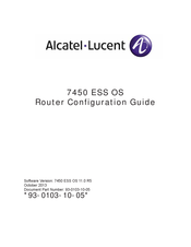 Alcatel-Lucent 7450 ESS Series Configuration Manual