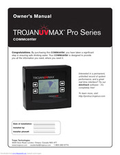 TrojanUV Trojanuvmax pro series Owner's Manual