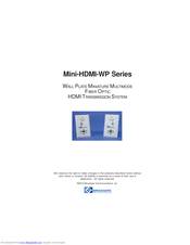 Broadata Mini-HDMI-WP Series User Manual