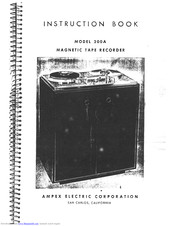 Ampex 200A Instruction Book
