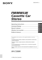 Sony XR-C7200R Operating Instructions Manual