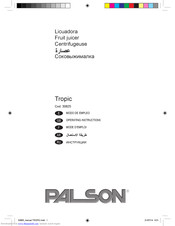 PALSON Tropic Operating Instructions Manual
