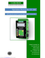 CATH-TECH CIC-200 Operation Manual