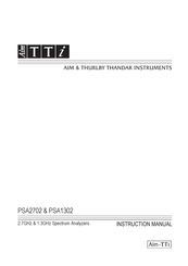 TTI PSA1302 Instruction Manual
