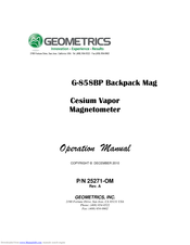 Geometrics G-858 Operation Manual