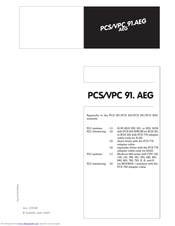 LAUER PCS 091 Manual