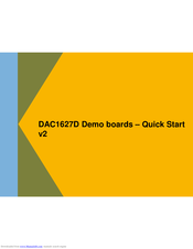 IDT DAC1627D Quick Start Manuals