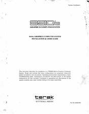 Terak 8510/a Installation And User Manual