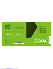 Zotac ZBOX MI527nano Quick Start Manual