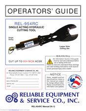 Reliable Equipment REL-954RC Operator's Manual