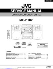 JVC MX-J170V Service Manual