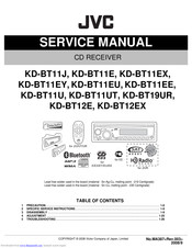 JVC KD-BT12EX Service Manual
