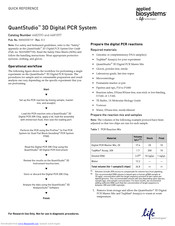 Applied Biosystems QuantStudio 3D Quick Reference