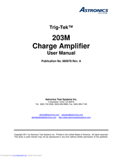 Astronics Trig-Tek 203M User Manual