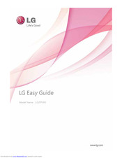 LG LG29V95 Easy Manual