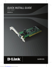 D-Link DGE-530T Quick Install Manual