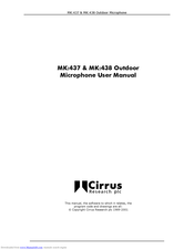 Cirrus MK:438 User Manual