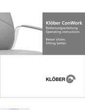 KLOBER ConWork series Operating Instructions Manual