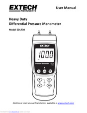 Extech Instruments SDL730 User Manual